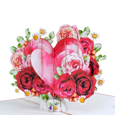 Valentine's Bouquet - Pop Up Card