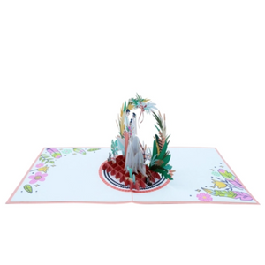Vintage Wedding - Pop Up Card