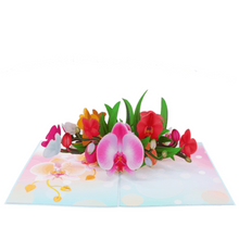 Load image into Gallery viewer, Orchid Garden - Pop Up Card