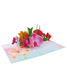 Load image into Gallery viewer, Orchid Garden - Pop Up Card