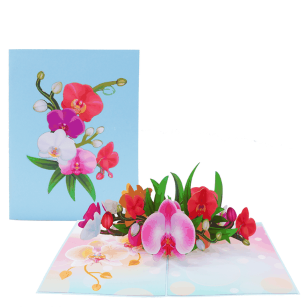 Orchid Garden - Pop Up Card