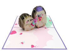 Load image into Gallery viewer, Mama and Child Hedgehog - Pop Up Card