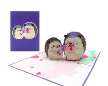 Load image into Gallery viewer, Mama and Child Hedgehog - Pop Up Card