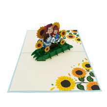 Load image into Gallery viewer, Happy Mother&#39;s Day Sunflowers - Pop Up Card
