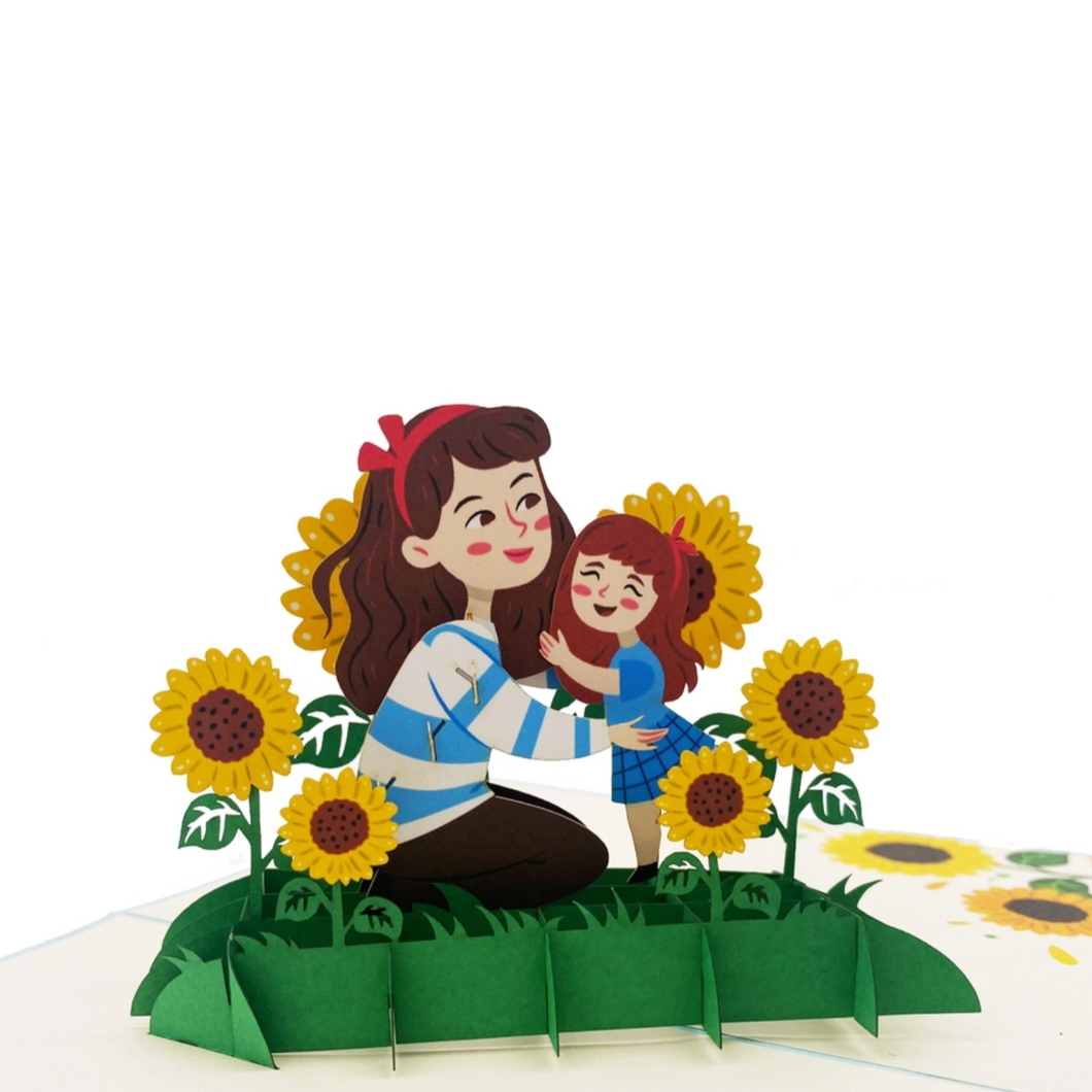 Happy Mother's Day Sunflowers - Pop Up Card