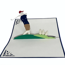 Load image into Gallery viewer, Golf Player - Pop Up Card