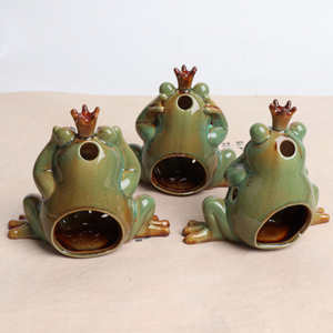 Crown Frog - Candle Holder