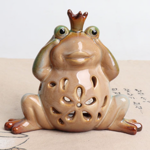 Crown Frog - Candle Holder