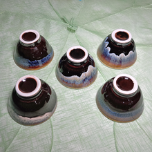 Load image into Gallery viewer, Floating Blue Glaze Cup Set