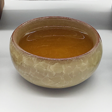 Icy Crackle Ceramic Dish