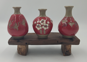 Tiny Buncheong Red Jinsa Vase