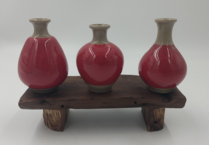 Tiny Buncheong Red Jinsa Vase