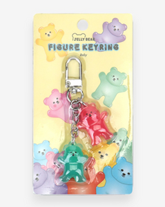 Jelly Bear Figure Keyring - Baby