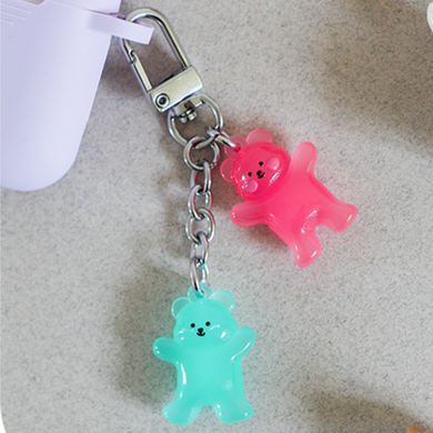 Jelly Bear Figure Keyring - Baby