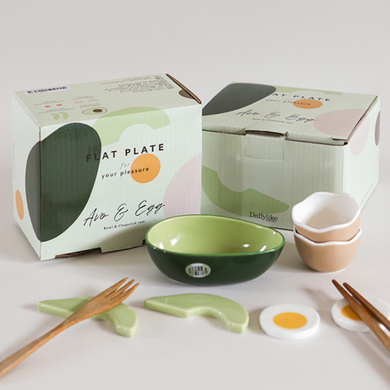 Avo & Egg Bowl & Spoon Rest Set