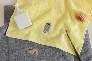 40x80 Embroidered Towel - (2P) 01 Cat