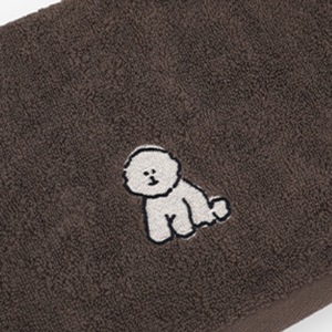40x80 Embroidered Towel - (2P) 02 Downy Bichon