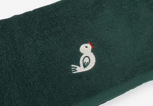 40x80 Embroidered Towel - (2P) 03 Coucou