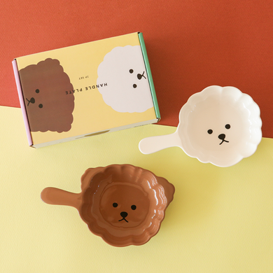 Handle Plate 2P Set - 03 Bichon & Poodle