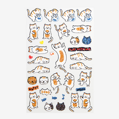 Line Hologram Sticker - 13 Marmalade Cat