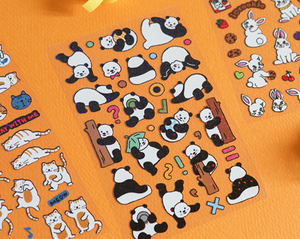 Line Hologram Sticker - 16 Panda