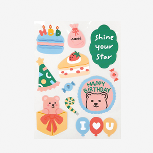 Remover Sticker - 12 Party Bear