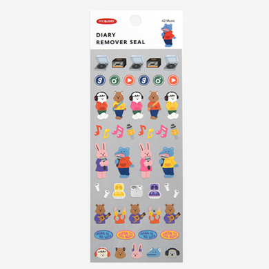 Diary Remover Stickers - 42 Music
