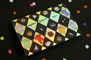 Jelly Bear Hologram Folding Card
