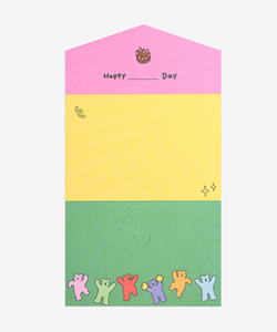 Jelly Bear Hologram Folding Card