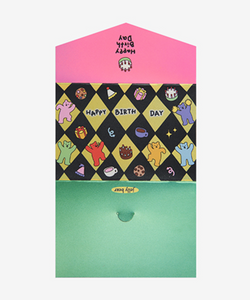 Jelly Bear Hologram Folding Card