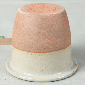 White Buncheong Cherry Blossom Mug
