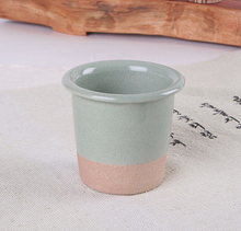 Load image into Gallery viewer, Celadon Damask with Red Flower Tea Mug