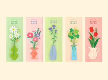 Load image into Gallery viewer, Flower Free Line Transparent Bookmark