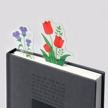 Load image into Gallery viewer, Flower Free Line Transparent Bookmark