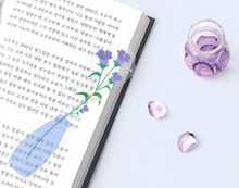 Load image into Gallery viewer, Flower Free Line Transparent Bookmark
