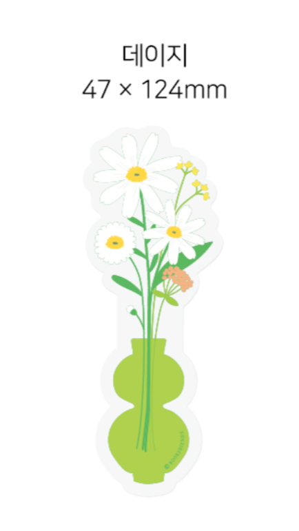 Flower Free Line Transparent Bookmark