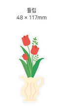 Load image into Gallery viewer, Flower Free Line Transparent Bookmark