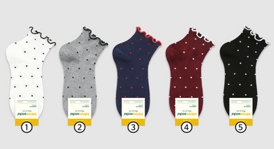 Frill Dot Crew Socks