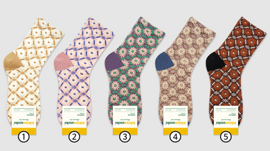 Vintage Pattern - Crew Socks