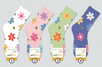 Pastel Flower - Crew Socks