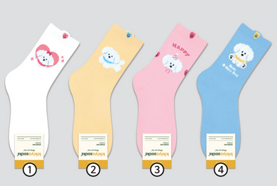 Bichon Puppy's Diary - Crew Socks