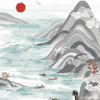 Mountain Scene - Greeting Card