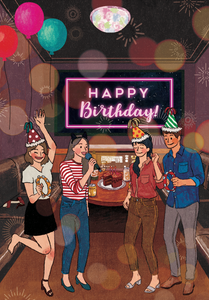 Birthday Karaoke - Greeting Card
