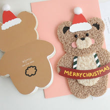 Load image into Gallery viewer, Santa Bear Doll Card