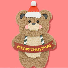 Load image into Gallery viewer, Santa Bear Doll Card