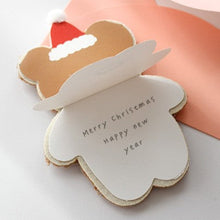 Load image into Gallery viewer, Santa Bear Doll Card