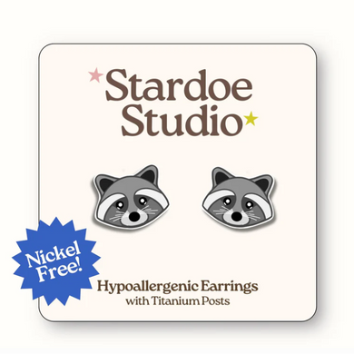 Stardoe Studio - Raccoon Earrings