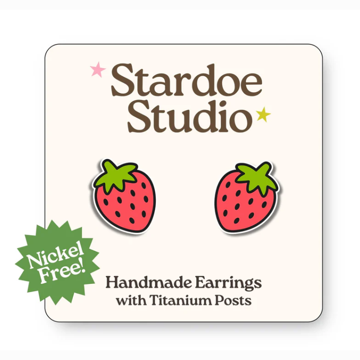 Stardoe Studio - Strawberry Earrings