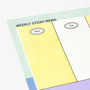 Weekly Sticky Memo
