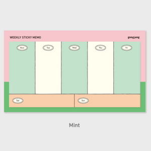 Weekly Sticky Memo